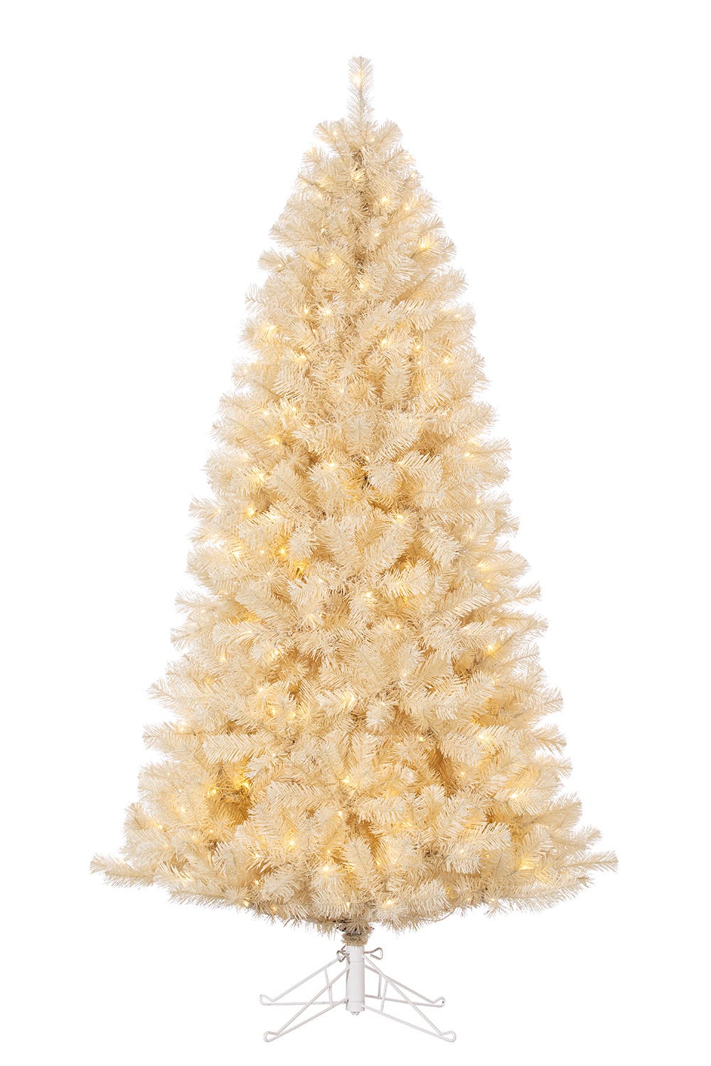 Kurt Adler 7-Foot Pre-lit LED Twinkle Cream Colored Tree